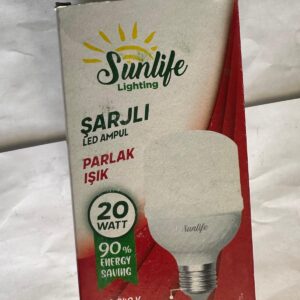 sunlife 20w şarjlı led